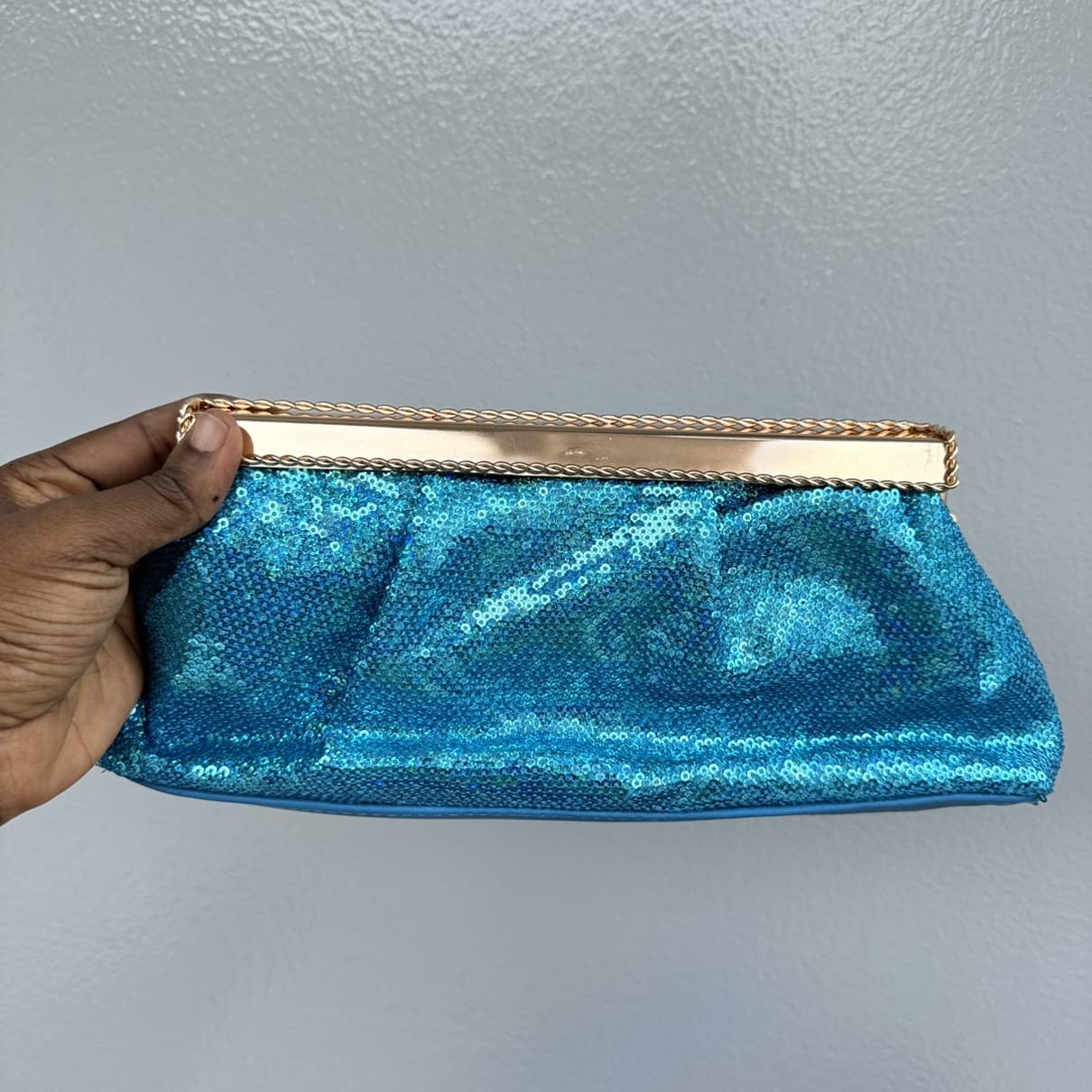 Sequin Pillow Clutch