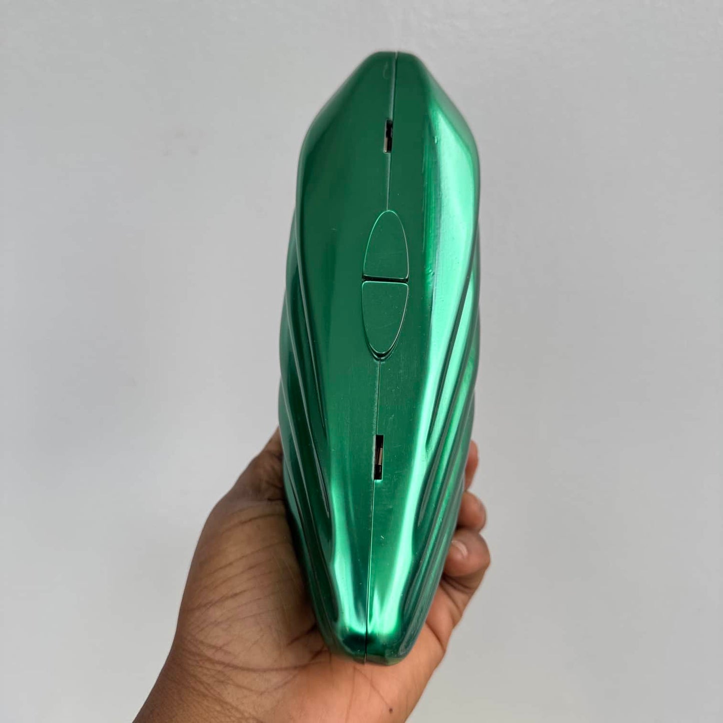Shell Design Metallic Acrylic Clutch Purse