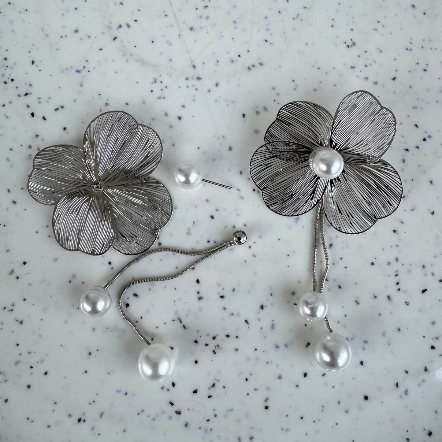 Big Stud Flower Earring