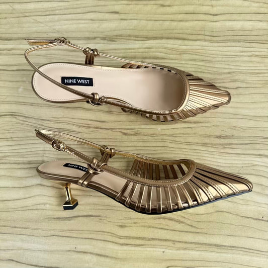 Nine West Whitt Kitten Heel Slingback Shoe