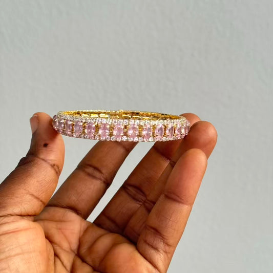 Gold Tone Tennis Bangle