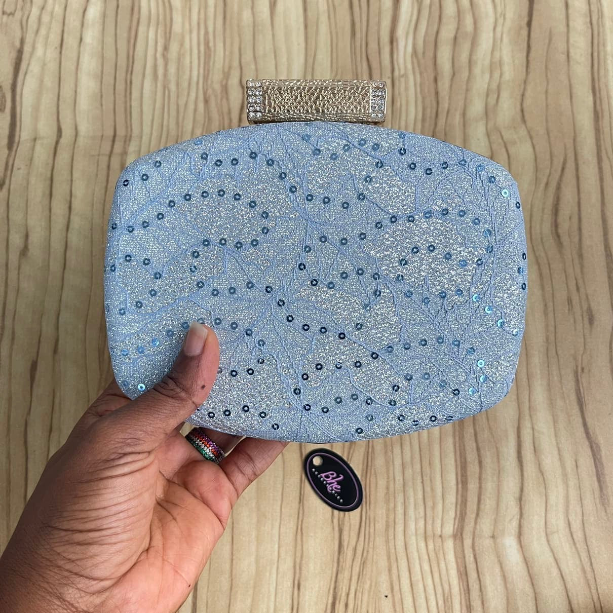 Lace Detail Fabric Clutch