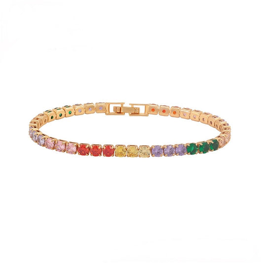 Multicolour Cubic Zirconia Bracelet