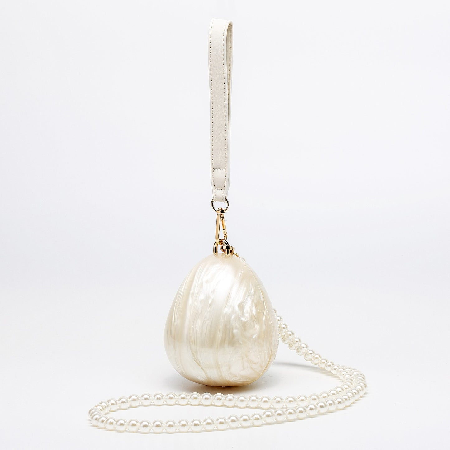 Egg Shape Mini Acrylic Clutch Purse