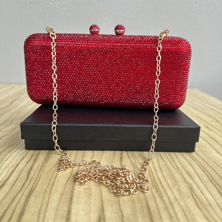 Fully Embellished Party Crystal Clutch Purse