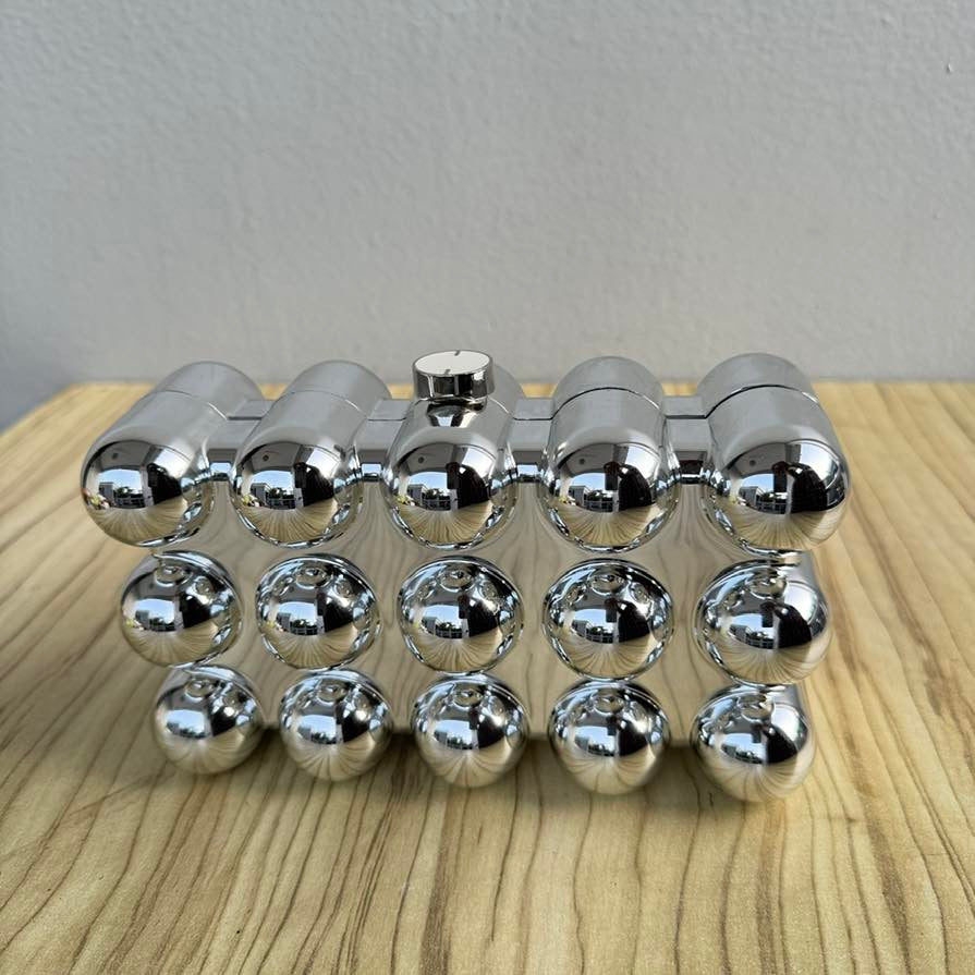 Metallic Acrylic Small Clutch Purse