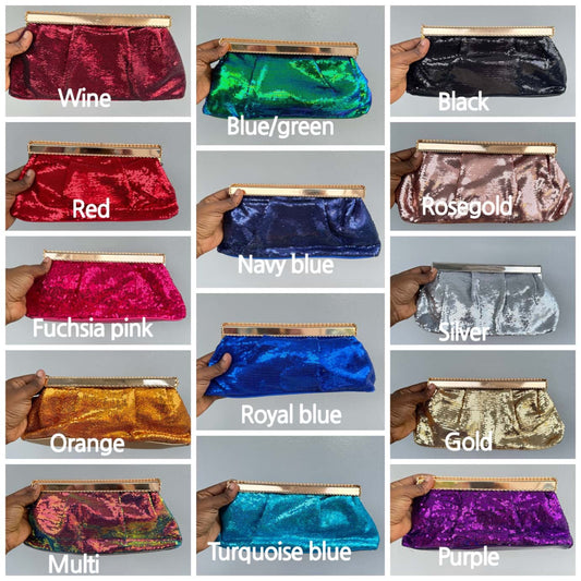 Sequin Pillow Clutch