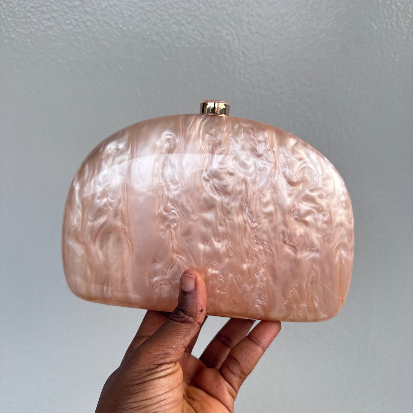 Half Moon Acrylic Clutch