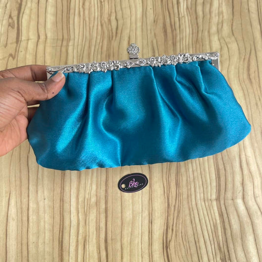 Satin Top Clasp Clutch Purse