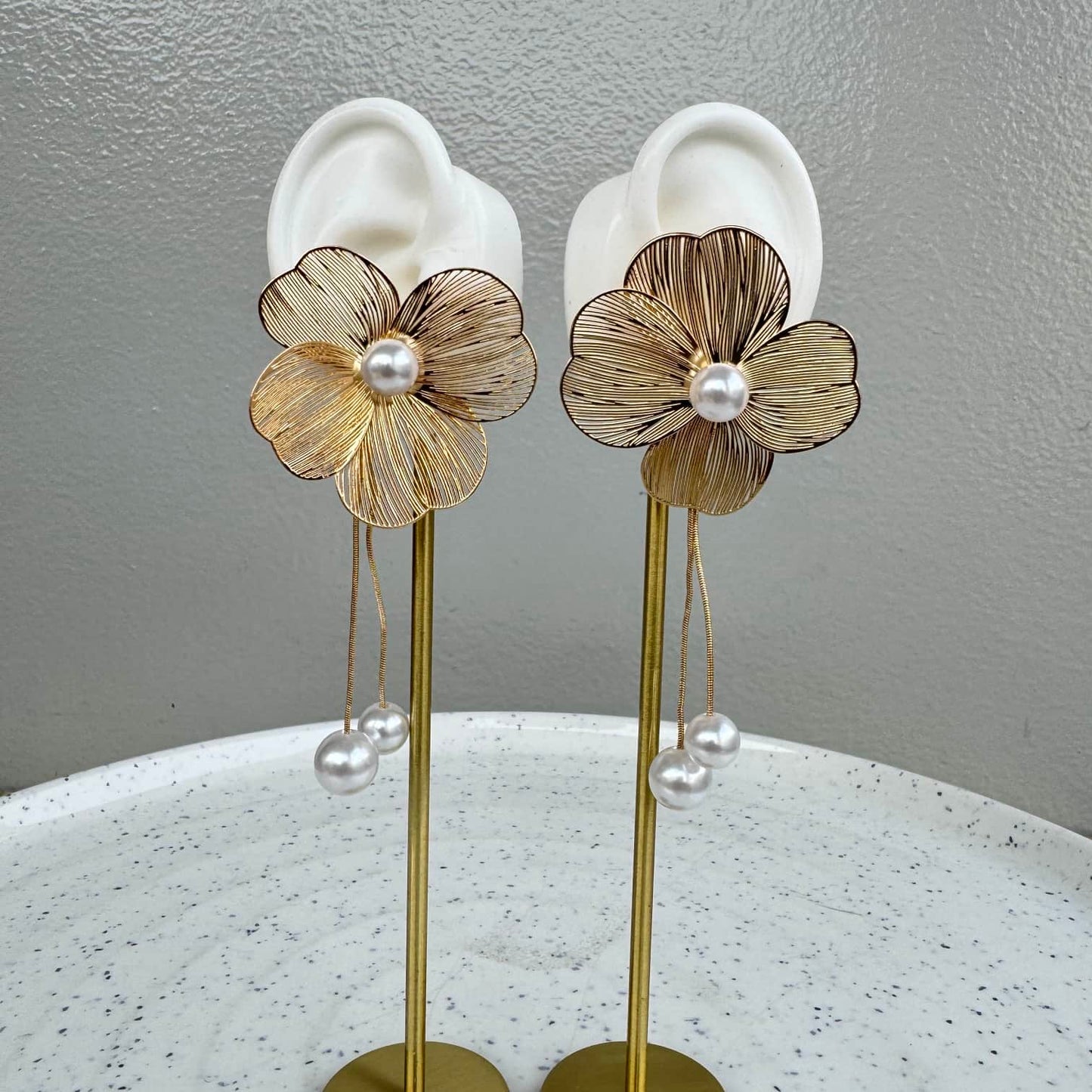 Big Stud Flower Earring