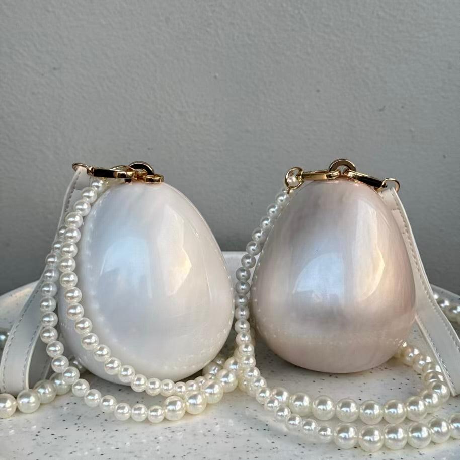 Egg Shape Mini Acrylic Clutch Purse