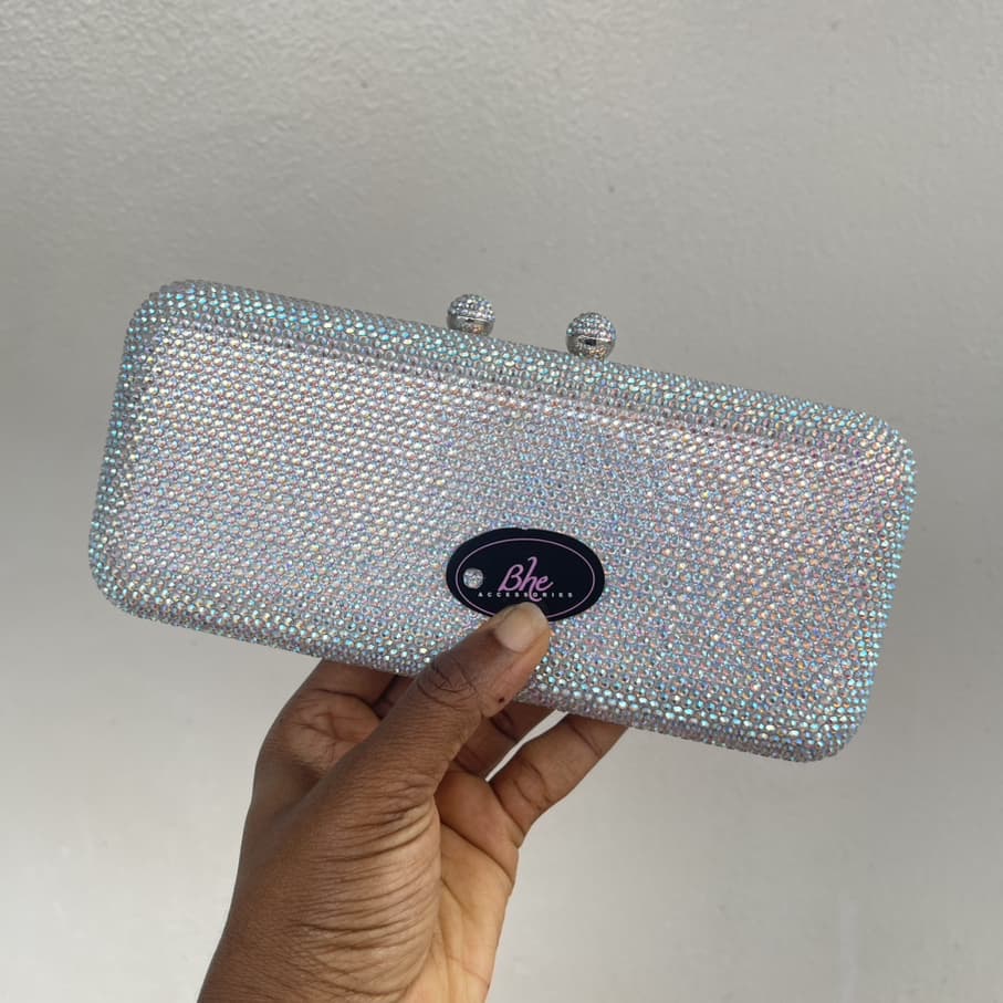 Fully Embellished Party Crystal Clutch Purse