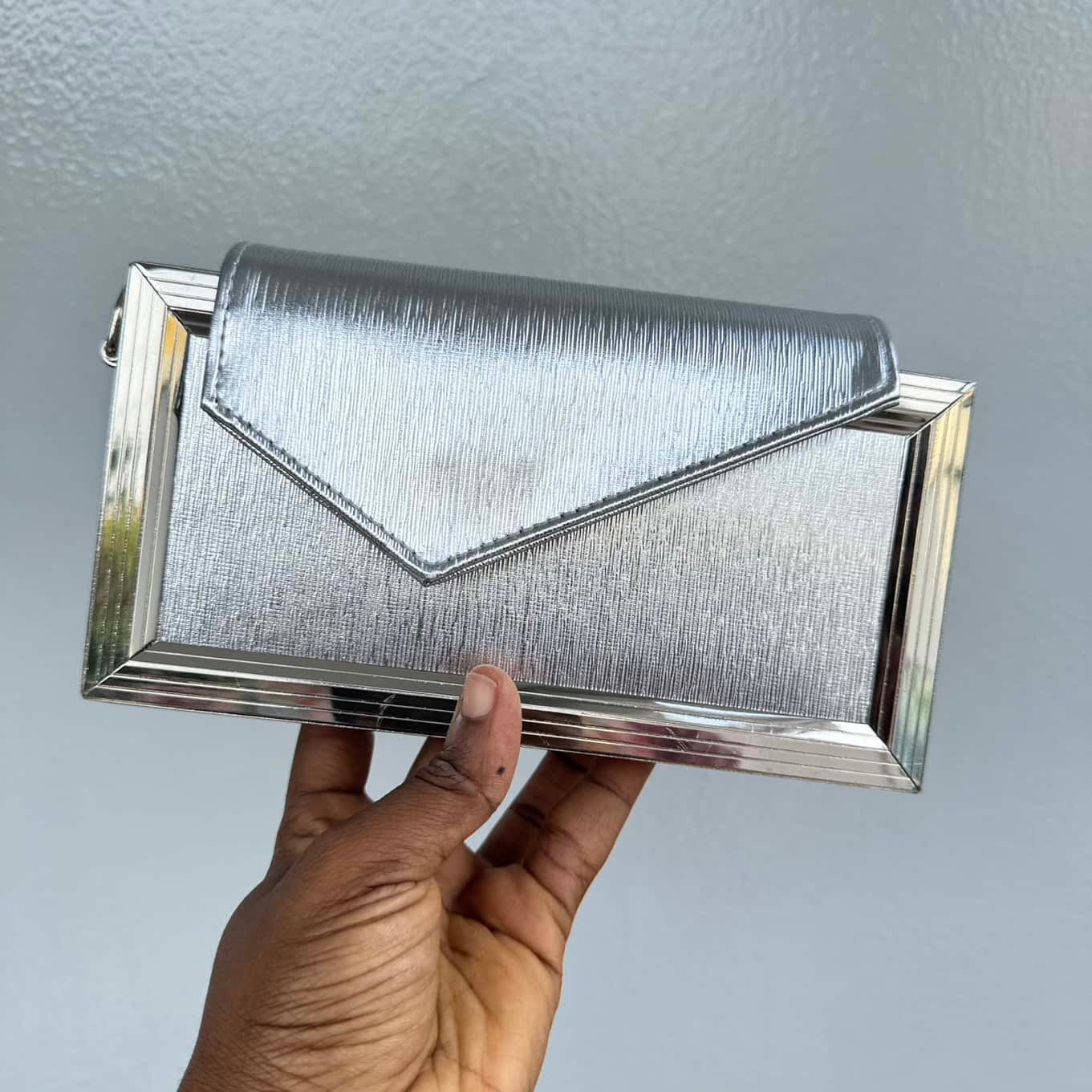Metallic Envelope Clutch