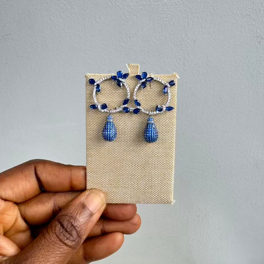 Dainty Butterfly Detail Cubic Zirconia Earrings