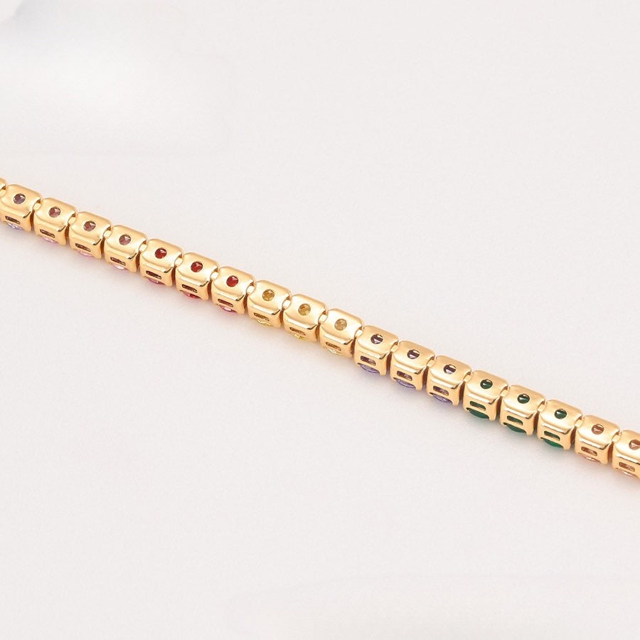 Multicolour Cubic Zirconia Bracelet