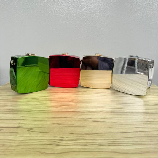 Mini Acrylic Square Mirror Clutch Purse