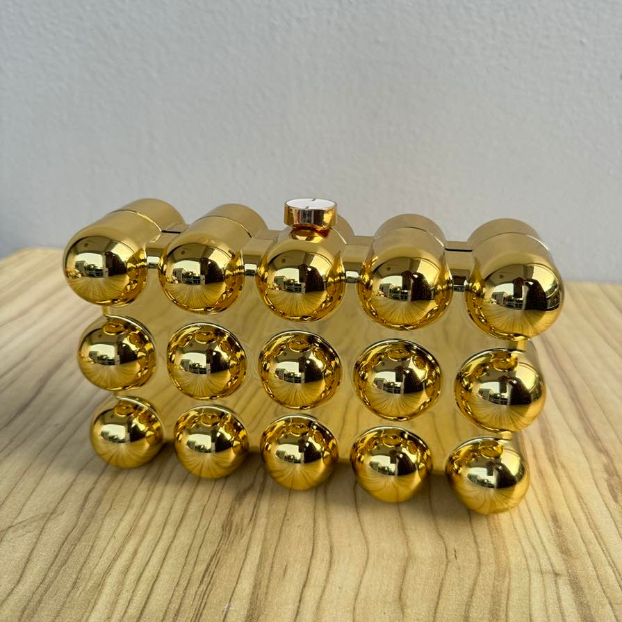 Metallic Acrylic Small Clutch Purse