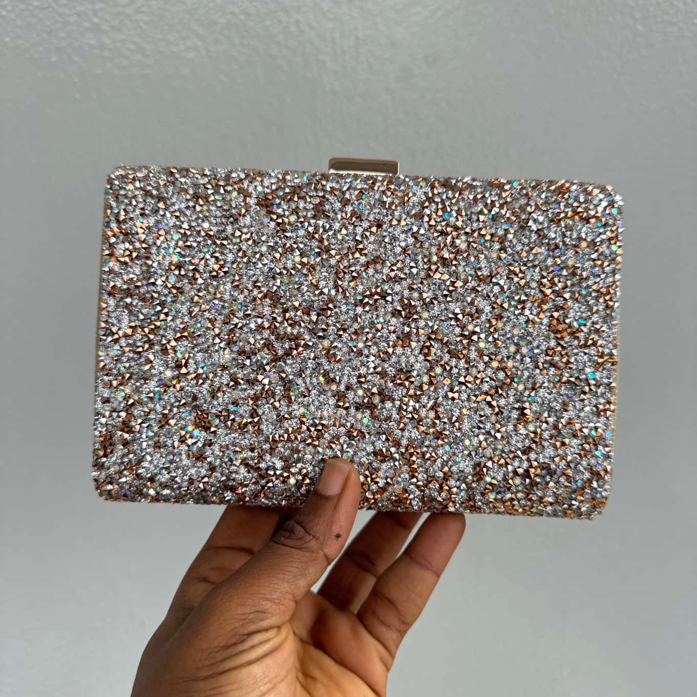 Embellished Clutch Purse - Gold