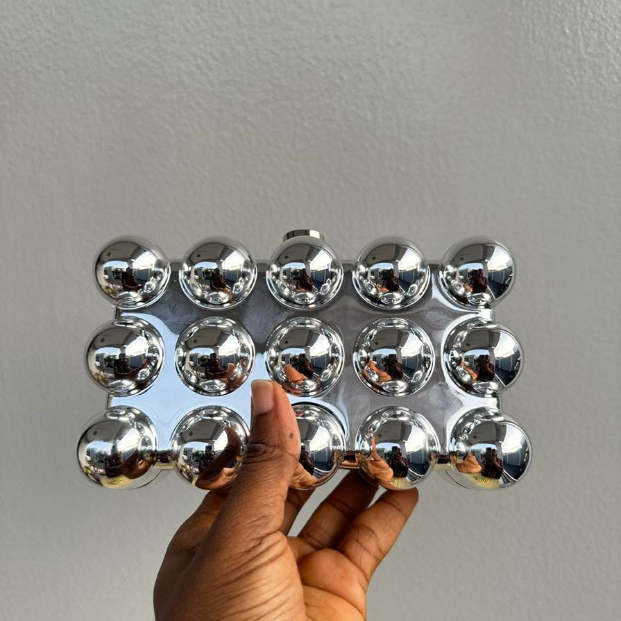 Metallic Acrylic Small Clutch Purse