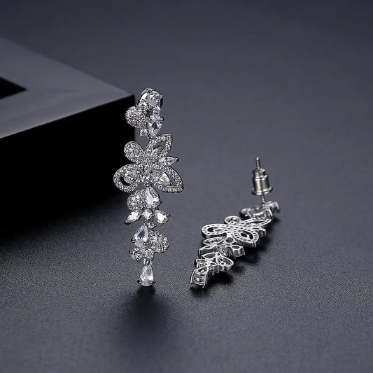 Elegant Small Drop Bridal Earrings
