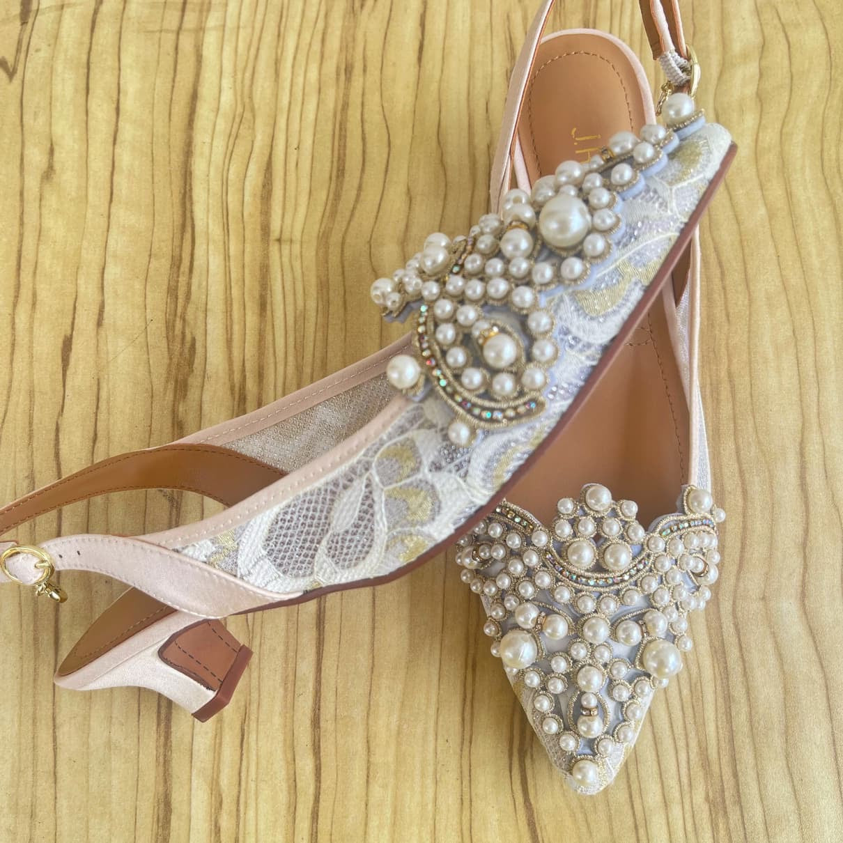 J Renee Strovanni Kitten Heel Slingback - Size 40, 41, 42