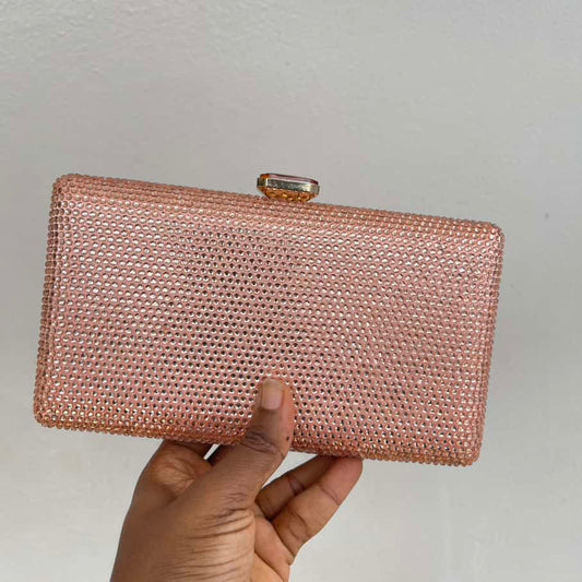 Rectangular Crystal Clutch Purse