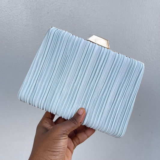 Top Handle Fabric Clutch