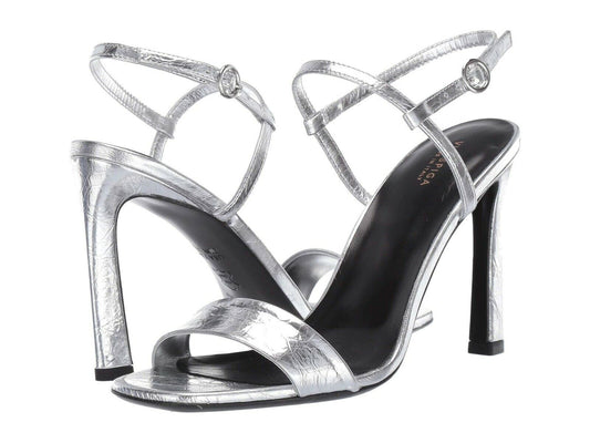 Via Spiga Made In Italy Slingback Stiletto Women's Heeled Sandal - Silver