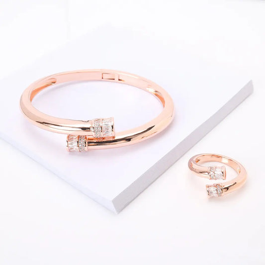 Open Bangle and Ring Set