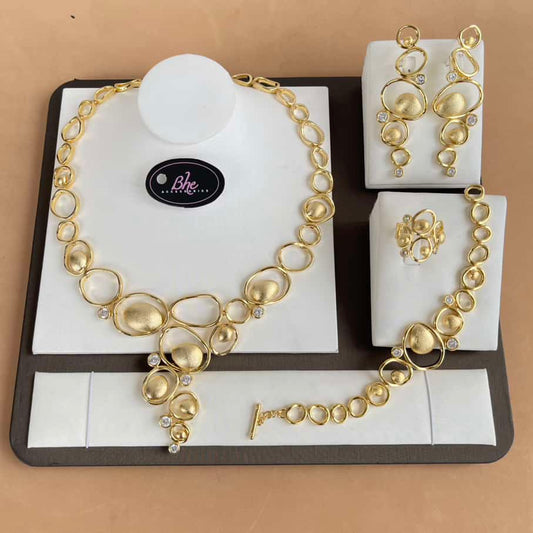 Luxury Modern Plated Jewelry Set